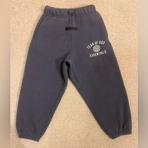 Fear of God Essentials Kids Fleece Sweatpants 'Marine' Blue Grey Kids 4/5